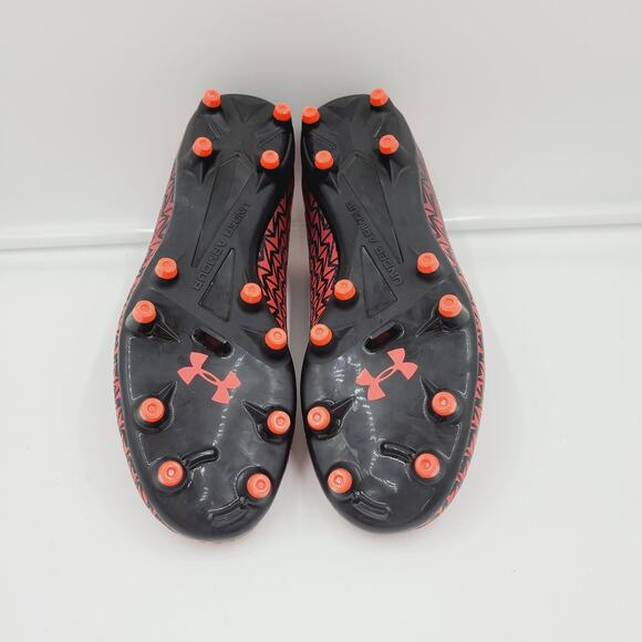 Under Armour Men's UA CF Force 3.0 FG (1278819-006) Size 6.5 Blk/Neon Coral - Picture 6 of 7